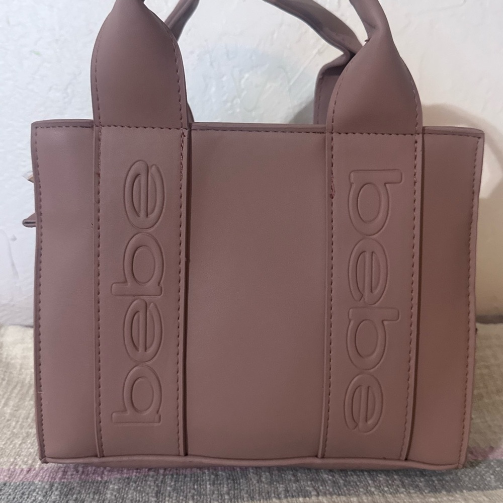 New Bebe Mini Hana Satchel Crossbody/handheld bag - blush color - Picture 4 of 7